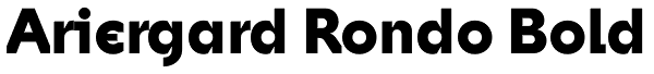 Ariergard Rondo Bold Font