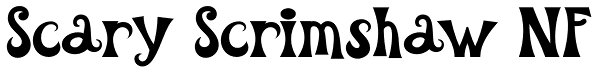 Scary Scrimshaw NF Font