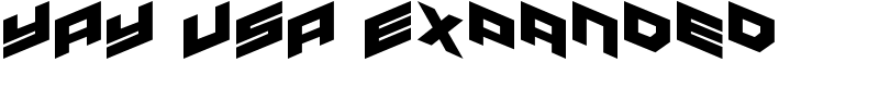 YAY USA Expanded Font