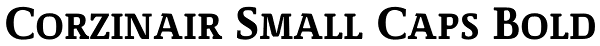Corzinair Small Caps Bold Font
