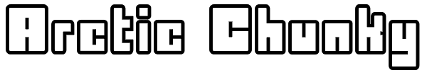 Arctic Chunky Font