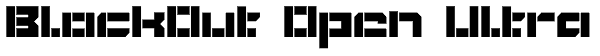 BlockOut Open Ultra Font
