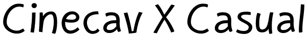 Cinecav X Casual Font