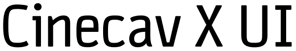 Cinecav X UI Font