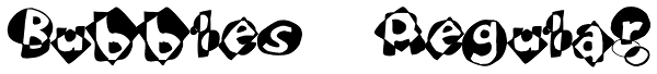 Bubbles Regular Font