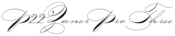 P22 Zaner Pro Three Font