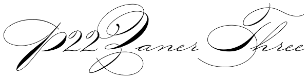 P22 Zaner Three Font