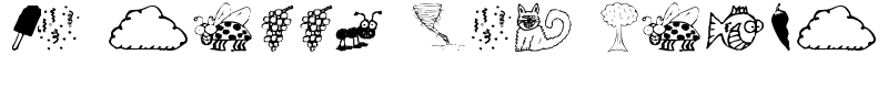 KR Silly Art Dings Font