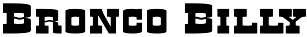 Bronco Billy Font