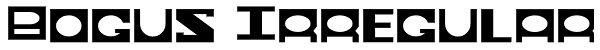 Bogus Irregular Font