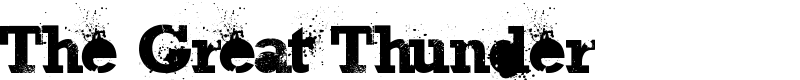 The Great Thunder Font