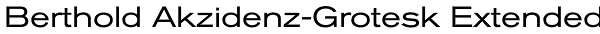 Berthold Akzidenz-Grotesk Extended Font