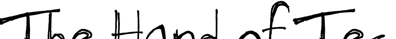 The Hand of Tes Font