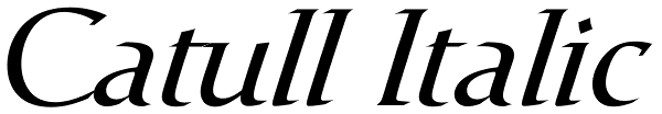 Catull Italic Font