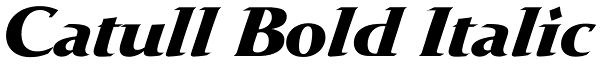 Catull Bold Italic Font