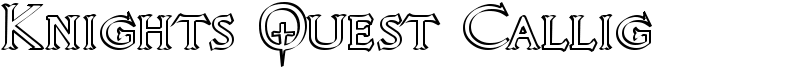 Knights Quest Callig Font