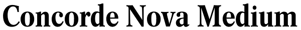 Concorde Nova Medium Font