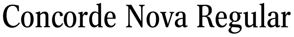 Concorde Nova Regular Font
