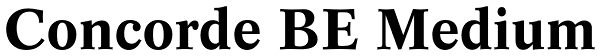 Concorde BE Medium Font