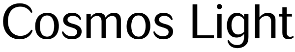 Cosmos Light Font