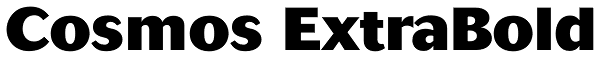 Cosmos ExtraBold Font