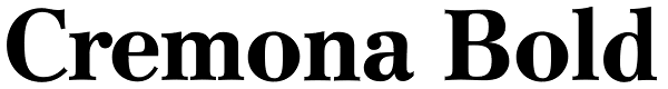 Cremona Bold Font