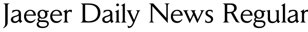 Jaeger Daily News Regular Font
