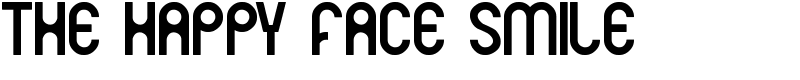 THE HAPPY FACE SMILE Font