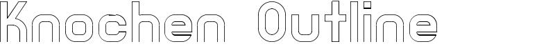 Knochen Outline Font