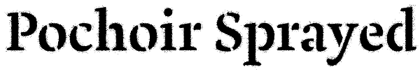 Pochoir Sprayed Font