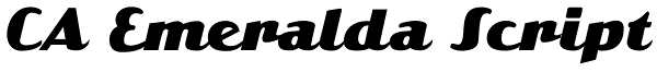 CA Emeralda Script Font