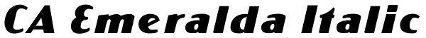 CA Emeralda Italic Font