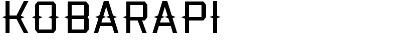Kobarapi Font