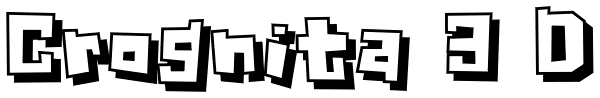 Crognita 3 D Font