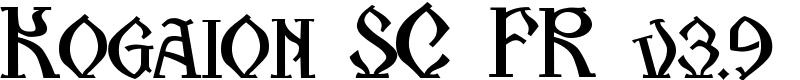 Kogaion SC FR v3.9 Font