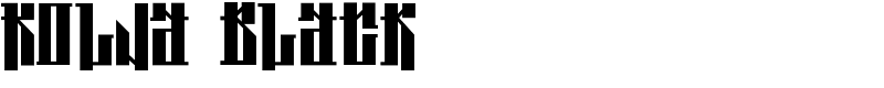 Kolja Black Font