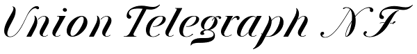 Union Telegraph NF Font