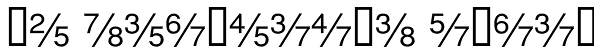 He Fractions Plain Font
