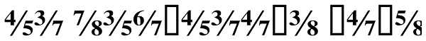 Ti Fractions Bold Font