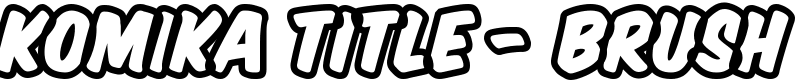 Komika Title - Brush Font
