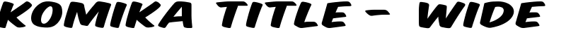 Komika Title - Wide Font
