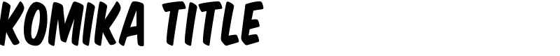 Komika Title Font
