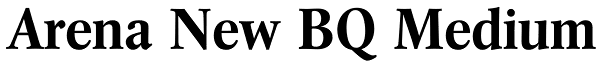 Arena New BQ Medium Font