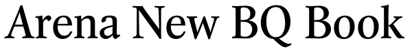 Arena New BQ Book Font