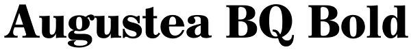 Augustea BQ Bold Font