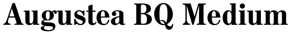 Augustea BQ Medium Font