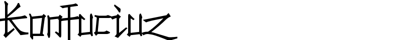 Konfuciuz Font