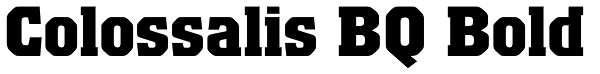 Colossalis BQ Bold Font