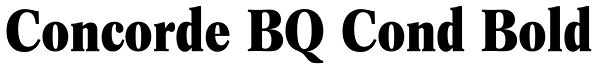 Concorde BQ Cond Bold Font