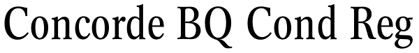 Concorde BQ Cond Reg Font